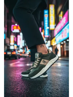 Adidasi barbati casual, kaki A2571